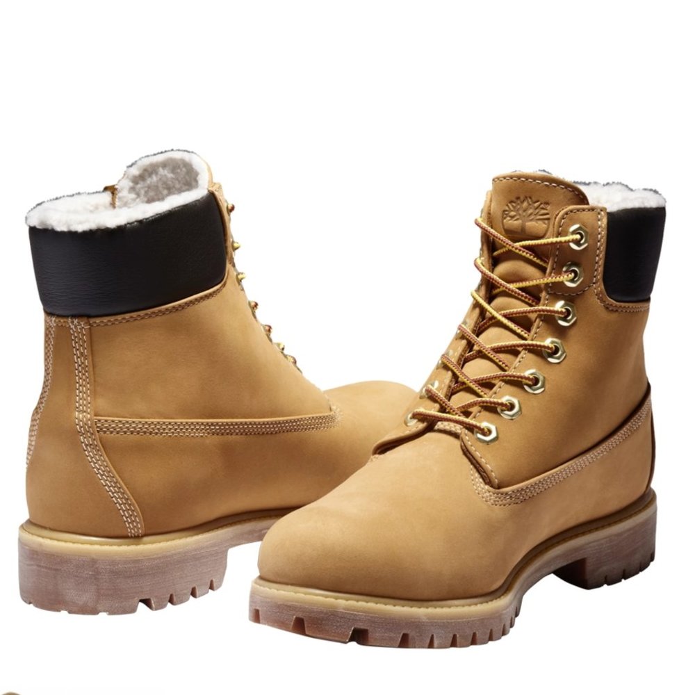 Timberland Wheat Shearling Lined Boots